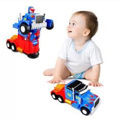 Imagem de Caminhão Transformers Optimus Prime Pilha Vira Robô Som Luz - Ys Toys