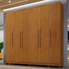 Imagem de Guarda-Roupa Casal Bari 6 Portas 6 Gavetas Cinamomo - Panorama Móveis