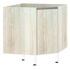 Imagem de Balcão Sem Tampo Canto Diagonal Luciane Luci Legno Crema