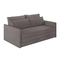 Imagem de sofá-cama casal 2 lugares sophia suede cinza