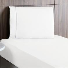 Imagem de Jogo De Lençol Solteiro Percal 200 Fios 2 Peças - Branco