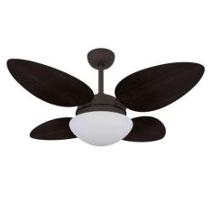 Imagem de Ventilador De Teto Pétalo Marrom Mdf Laqueadas Tabaco220v - Volare