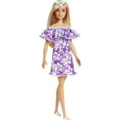 Imagem de Boneca Barbie Fashionista Loira Malibu Aniversário 50 Anos - Mattel