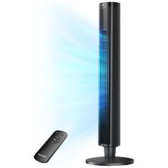 Imagem de Ventilador de Torre para Quarto – Ventilador Oscilante com Controle Remoto – Ventilador Silencioso com 6 Velocidades, 4 Modos e Timer 24, Pelonis