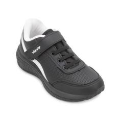 Imagem de Tênis Via Vip Infantil VV24-VV9518, 31, Preto, Branco