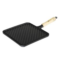 Imagem de Bifeteira Quadrada Grelhada Com Cabo Santana 22cm