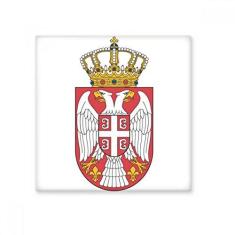 Imagem de Decalque brilhante de ejo de cerâmica com emblema nacional da Sérvia Europa