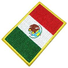 Imagem de Bandeira México Patch Bordado Para Uniforme Camisa Kimono