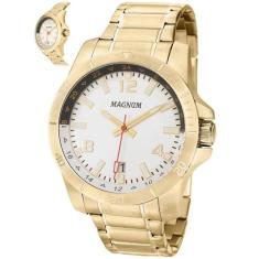 Relógio Magnum Sports Masculino Ma31524b Pulseira De Couro