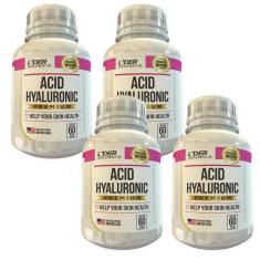 Imagem de Ácido Hialurônico 500Mg 60 Cápsulas Kit Com 4 Potes