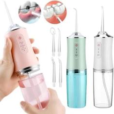Imagem de Irrigador Oral Elétrico Jato Dágua Limpador Dental E Bucal 220ml Recar