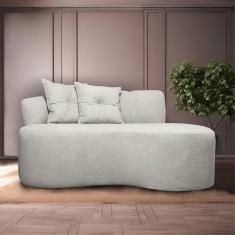 Imagem de Sofá Orgânico Plaza 2 Lugares 200cm Linho Bouclê Bege SOFA STORE
