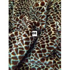 Imagem de Tecido Pelúcia Pele Estampada Animal Print Chinelos Pantufas Ursinhos 