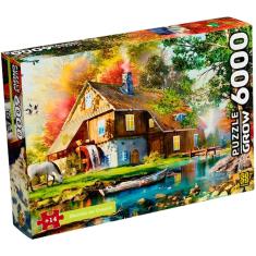 Imagem de Quebra Cabeça Puzzle 6000 Peças Moinho no Outono Grow