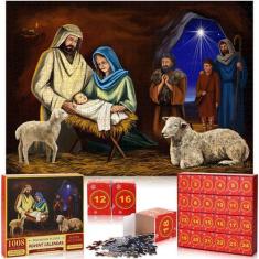 Imagem de Quebra-cabeça do calendário do advento de Natal Simgoing 1008 peças 20