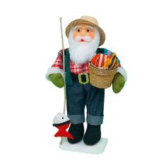 Imagem de Boneco Natal Papai Noel Pescador 50cm