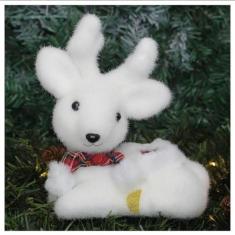 Imagem de Boneco Natal Enfeite Natalino Rena Felpuda 20cm