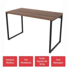Imagem de Mesa Escrivaninha Kuadra Nogal - Compace