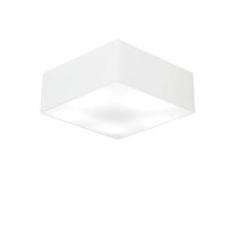 Imagem de Plafon Quadrado Md-3050 Cúpula em Tecido 12/40x40cm Branco - Bivolt