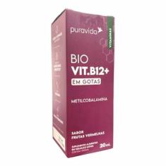 Imagem de Vitamina B12 Drops Metilcobalamina Biodisponível 20ml - Puravida