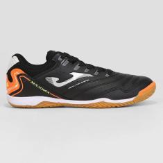 Imagem de Chuteira Joma Maxima Futsal Black Orange-Masculino