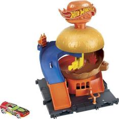 Imagem de Pista Hot Wheels City Drive-Thru De Hambúrguer Mattel