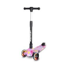 Imagem de Patinete Scooter Rosa - Altura Regulável - Suporta Até 50Kg - Dobrável