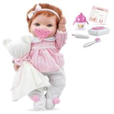 Imagem de Boneca Bebe Reborn Menina Recem Nascida 37cm Ruiva 5688 Roma