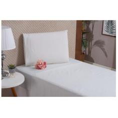 Imagem de Jogo De Cama Solteiro Azul Algodão 3 Peças Com Lençol De Cima - Bruceb