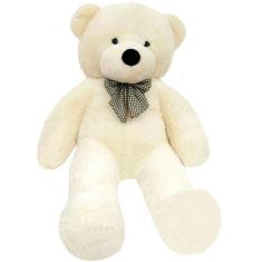 Imagem de Urso Pelúcia Creme Branco Gigante 1,40 metros Casa do Urso