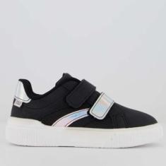 Imagem de Tênis Klin Sky Holográfico Infantil Preto e Prata-Unissex