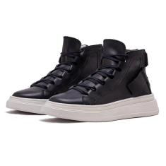 Imagem de Tênis Casual Sneaker Cano Alto Avalon Albus Todo Couro Masculino-Masculino