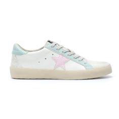 Imagem de Mi.iM Tênis Sofia Rubber Sole Cadarço Cano Baixo Estrela Tênis, Branco, azul, 38