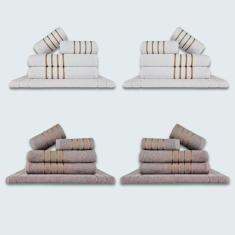 Imagem de Jogo De Toalhas 20 Pçs Coleção Dubai 100% Algodão Br+cz