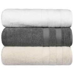 Imagem de Kit 3 Toalha De Banho Fio Penteado Extra Macia - Comfort - Kit 4