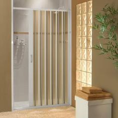 Imagem de Porta Box Sanfonada para Chuveiro Pvc 55x185cm Branco