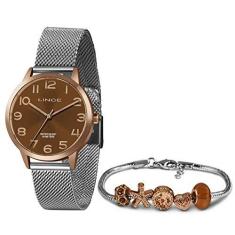 Imagem de Relógio Feminino Kit semijóia Analógico LRT4652L KX67N2SX