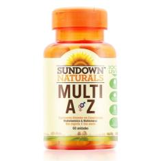 Multi A-Z Multivitamínico e Mineral 60 Cápsulas Sundown Naturals