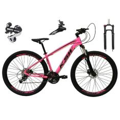 Imagem de  Bicicleta Aro 29 Ksw Xlt 24v Câmbio Tras. Shimano Acera K7 Garfo Trava Freio a Disco - Rosa
