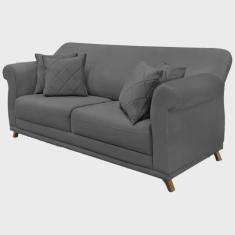 Imagem de Sofa 2 Lugares Retro Polo 180cm Com Almofada Suede 1104 Ezz