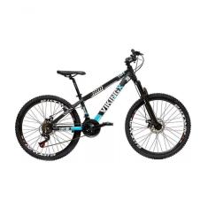 Imagem de Bicicleta Viking Aro 26 Câmbios Importados 21v Aero Preto Azul