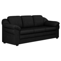 Imagem de Sofá Living 3 Lugares 207cm Áurea Pu Preto - Sallar Home