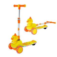 Imagem de Patinete Patinho Feliz Radical Infantil Dobrável 3 Rodas Com Luz Led D