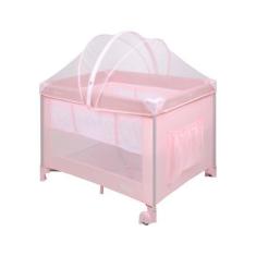 Imagem de Berço Portátil Serenata Pink Burigotto Cercadinho Bebê