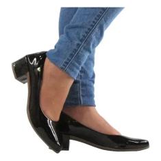 Imagem de Sapato Scarpin Salto Quadrado Baixo Saltinho Médio Confortável