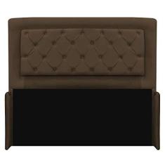 Imagem de Cabeceira Laguna 190 cm King Size Suede Marrom - Amarena Móveis