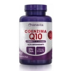 Imagem de Coenzima Q10 Ômega 3 + Vitamina E 60 Cápsulas Sanavita