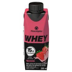 Imagem de Bebida Láctea Piracanjuba Whey Zero Lactose com 15g de Proteína Morango 250ml