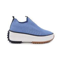 Imagem de Tênis Feminino Giulia Domna Plataforma Knit Azul - 477013-Feminino