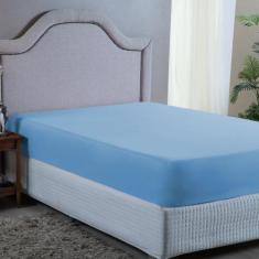 Imagem de Lençol Casal 400 Fios Com Elástico Micro Percal Linha Premium Cama Box
